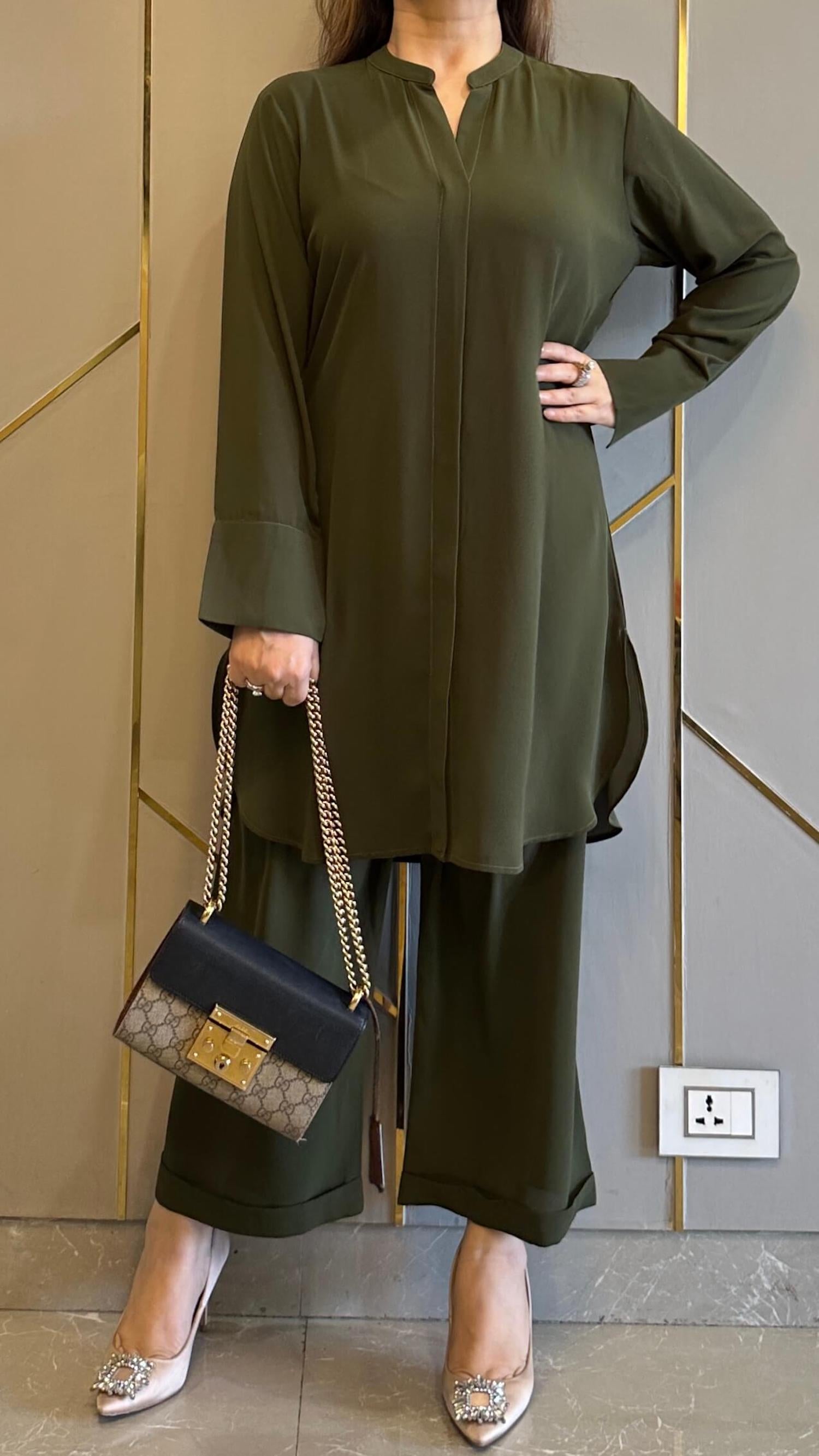 Green Royal Oak Co-ord Set