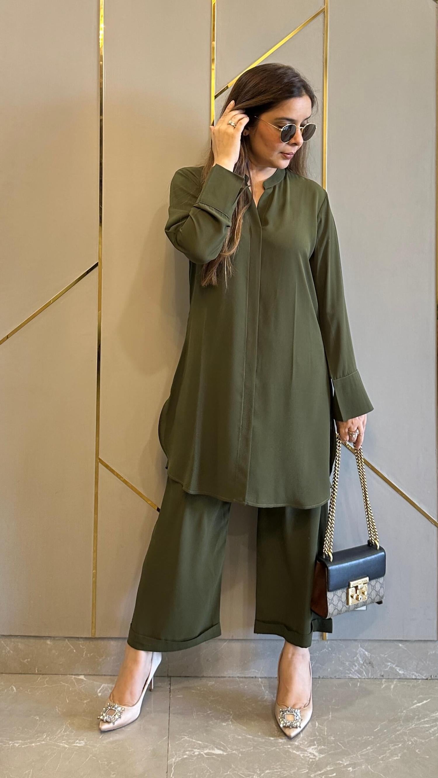 Green Royal Oak Co-ord Set
