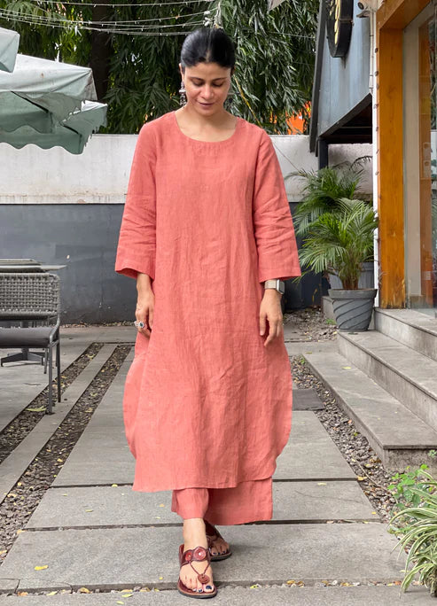 Cotton Plain Kurta Set