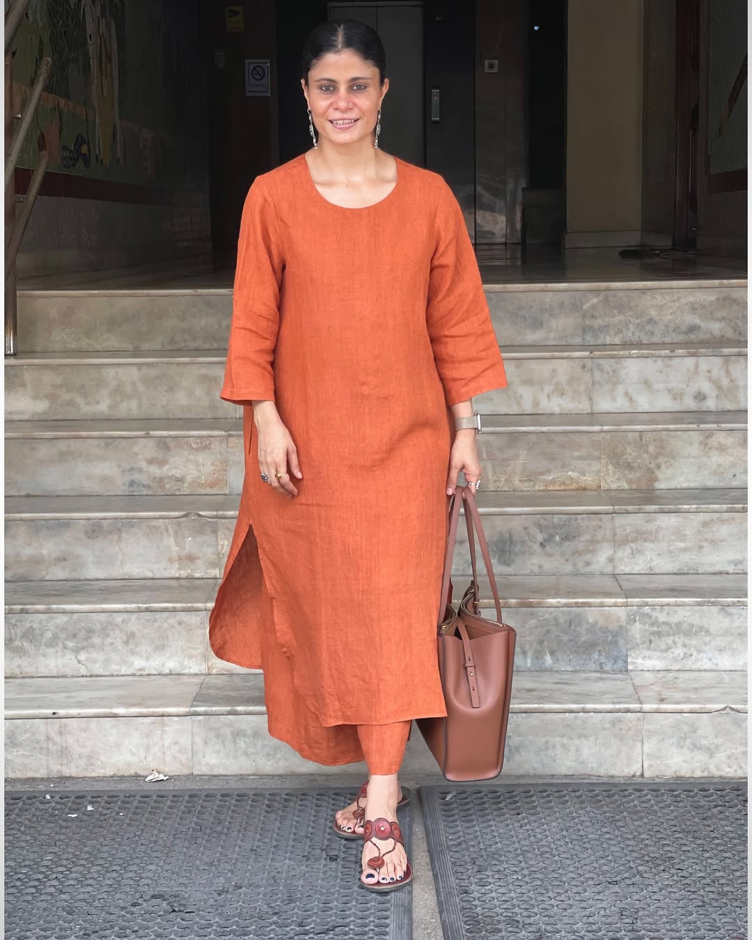 Cotton Plain Kurta Set