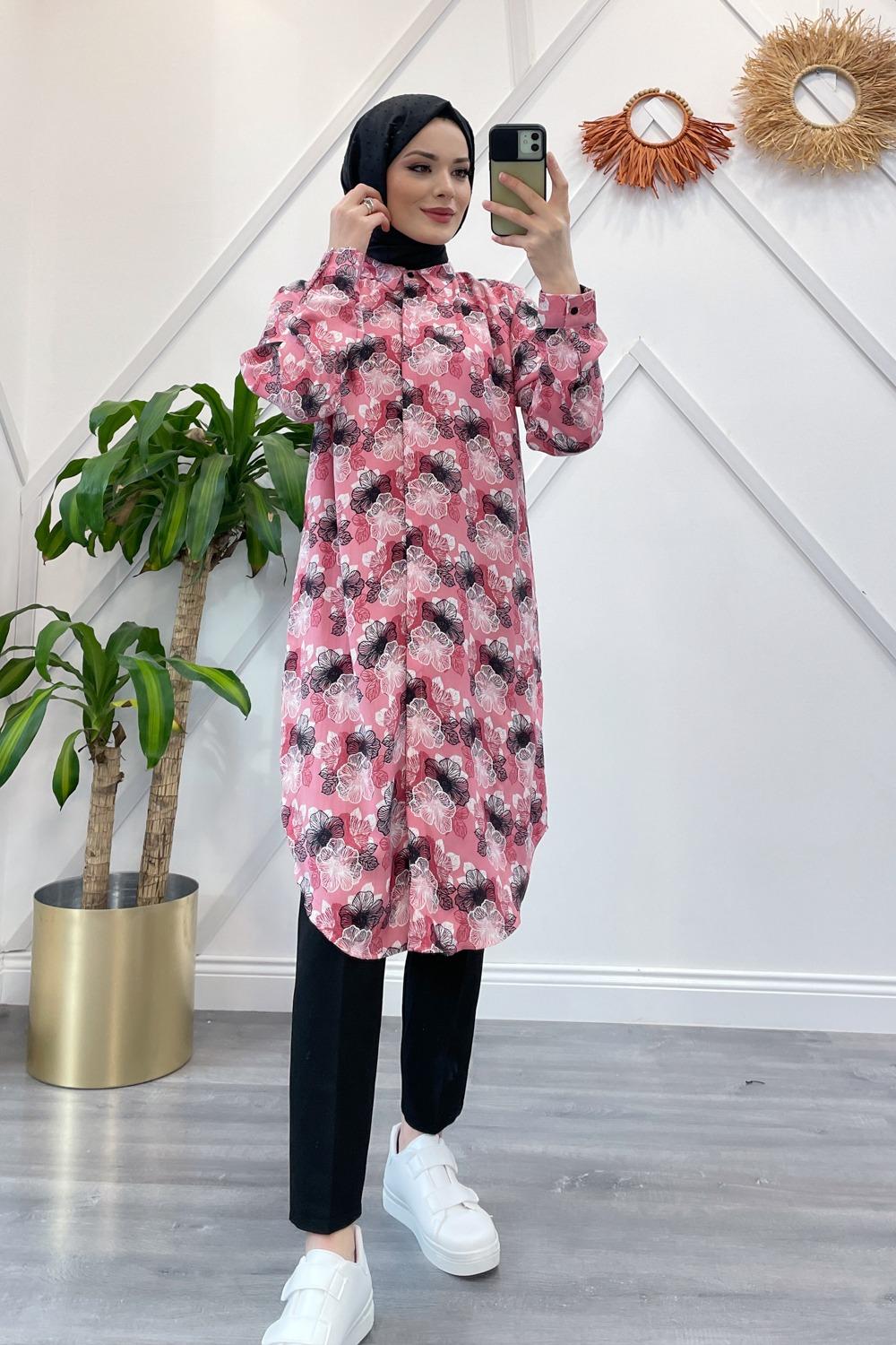 FLORAL PRINTED TOP WITH PLAIN PALAZZO SET