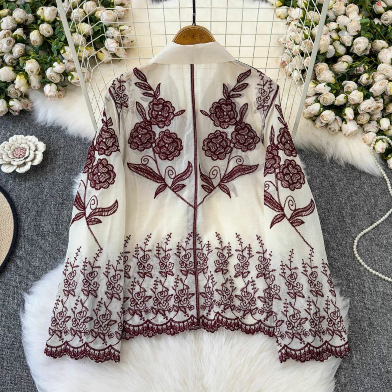 Antifit Embellished Cotton Shirt