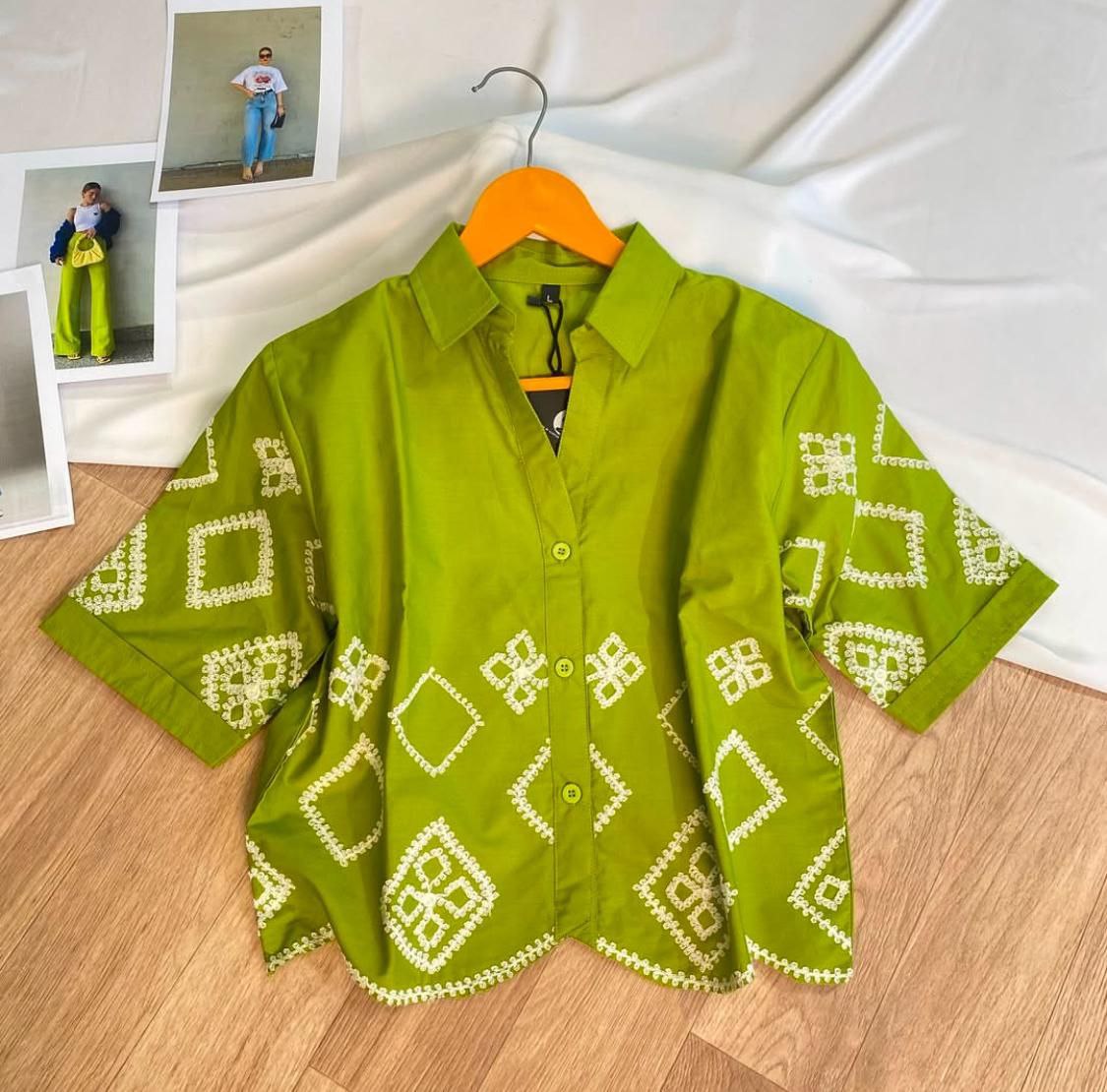WOMEN COTTON EMBROIDERED TOP