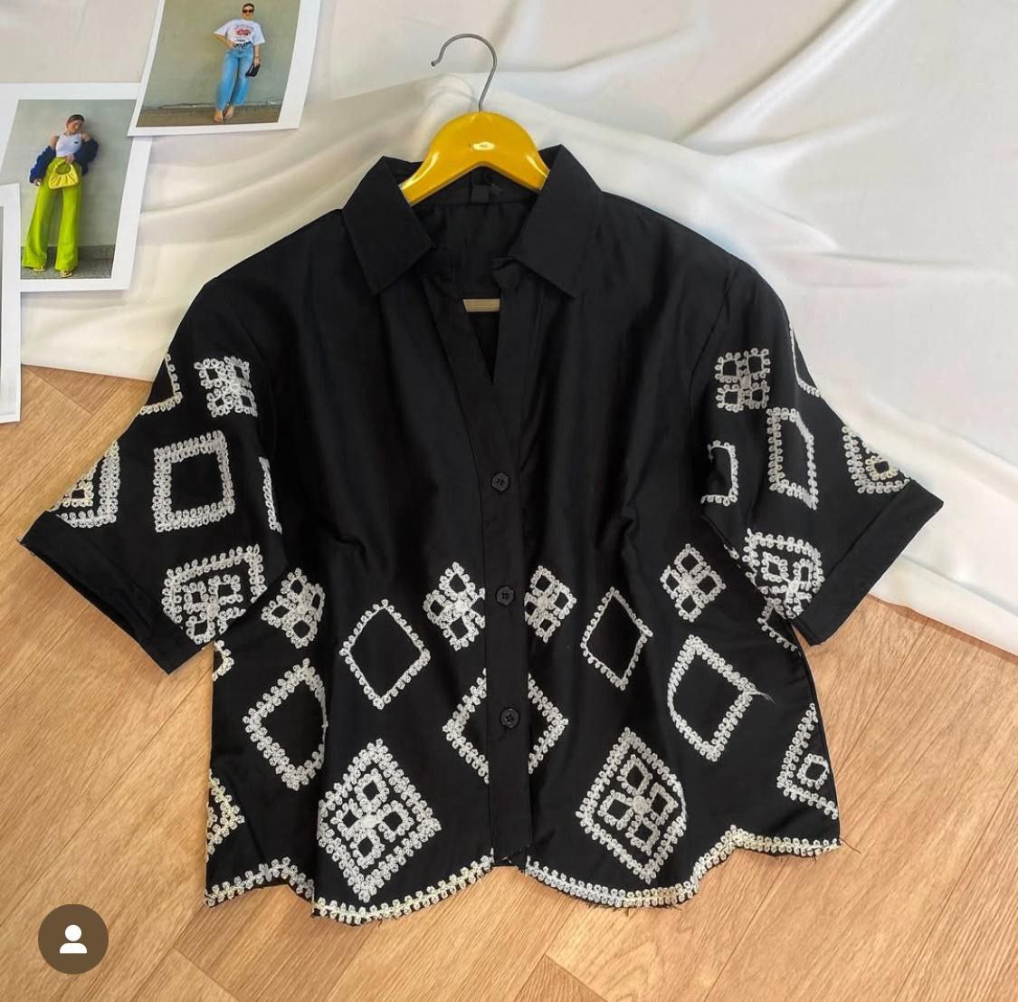 WOMEN COTTON EMBROIDERED TOP