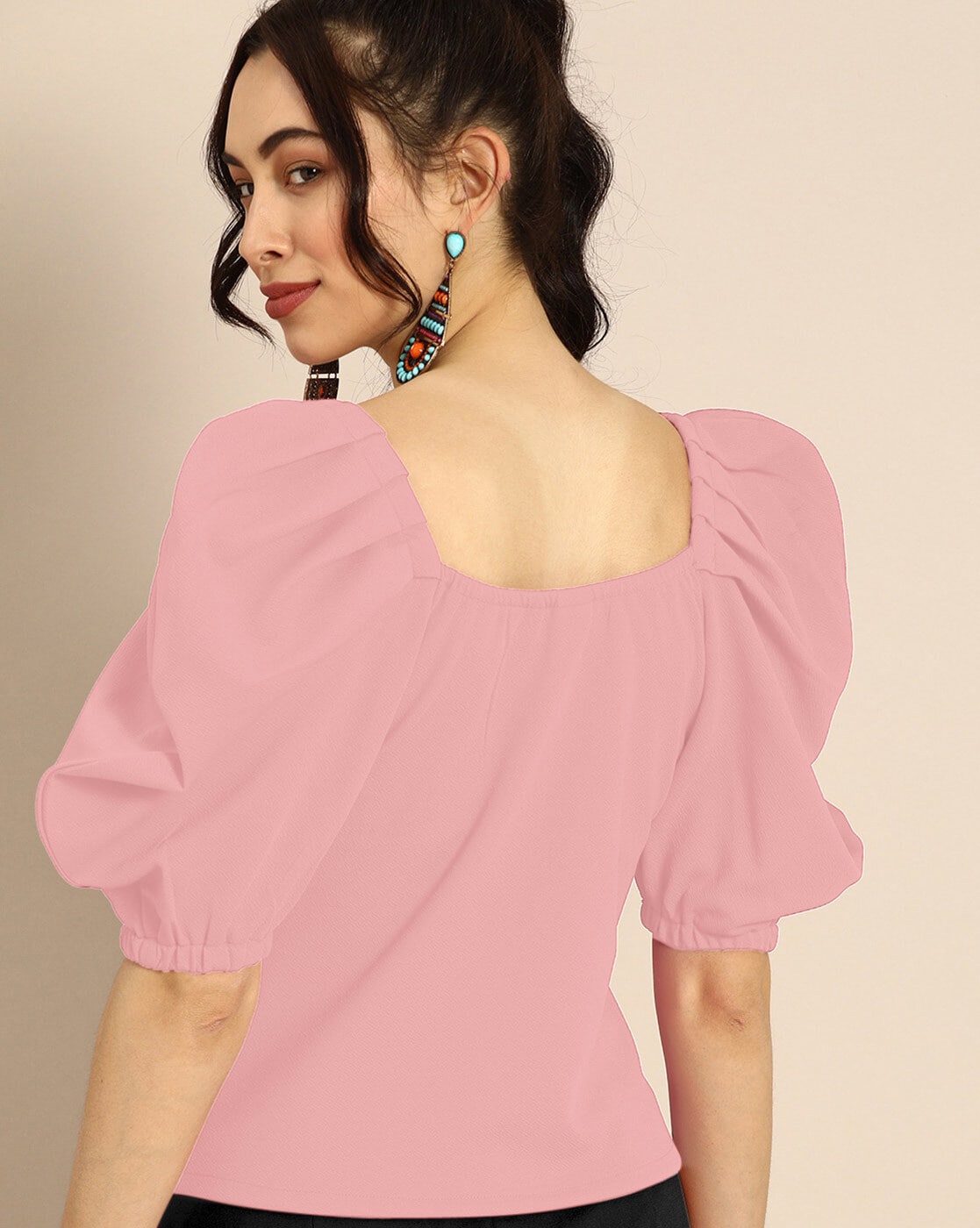Casual Regular Sleeves Solid Women Top