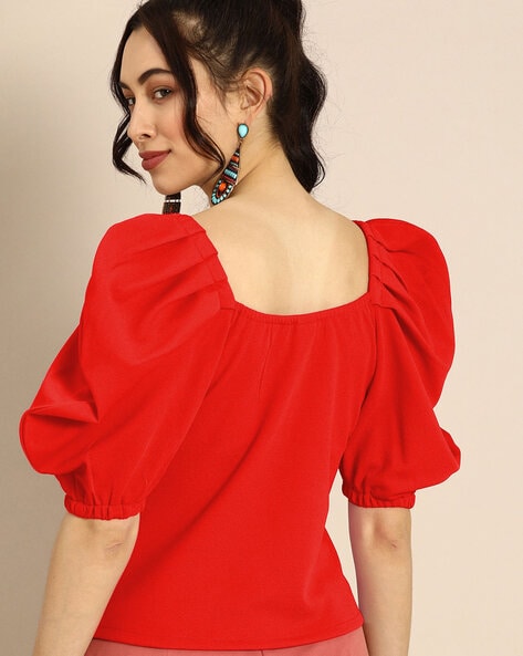 Casual Regular Sleeves Solid Women Top