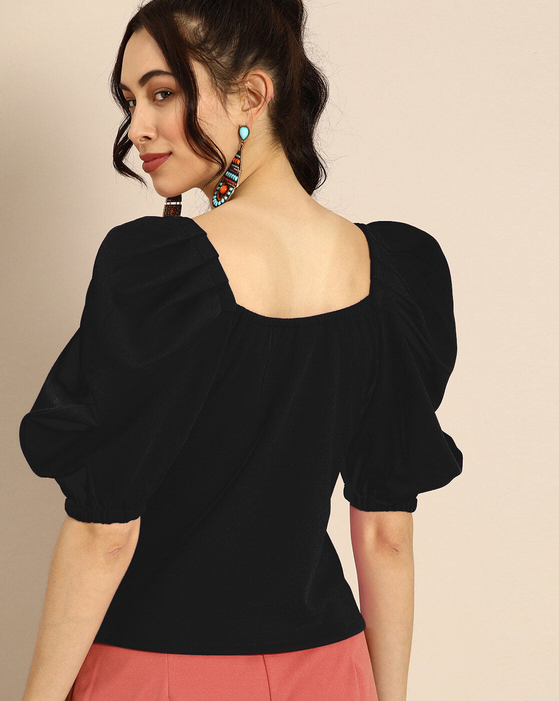 Casual Regular Sleeves Solid Women Top