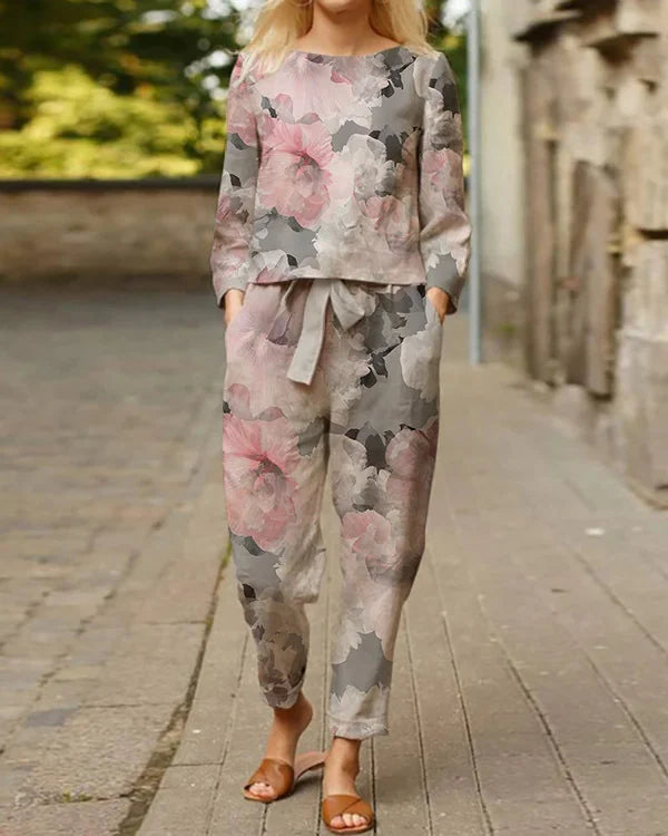 Women's Casual Floral Two-Piece Sets