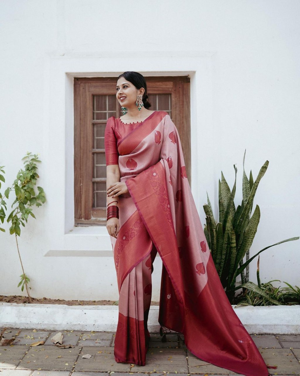 Imposing Kanchivaram Silk Saree With Blouse 5593