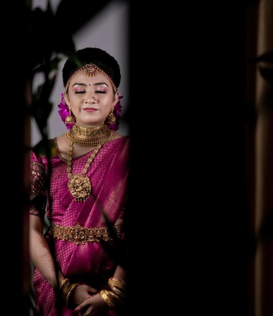 Imposing Pink Colored Kanchivaram Silk Saree With Blouse-4502