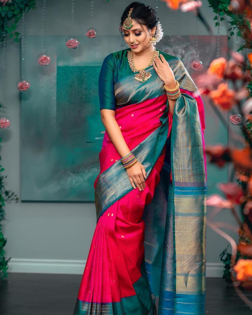 Buy Cream and Red Weaving Traditional Designer Saree Online